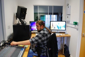 The Media Technician hard at work