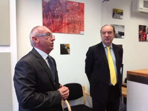 Mark Hughes CEO and Norman Taylor MP