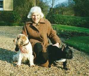 Mildred with her much loved dogs