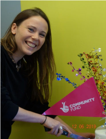 Daisy Pitcher from the National Lottery Fund helping to launch our new project.
