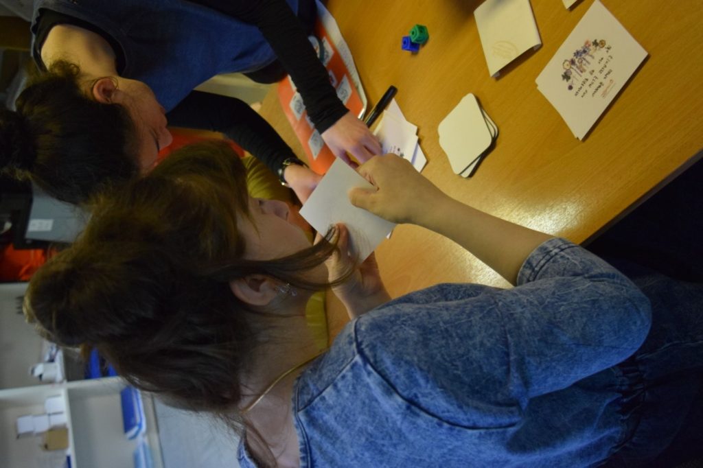 Student folding card