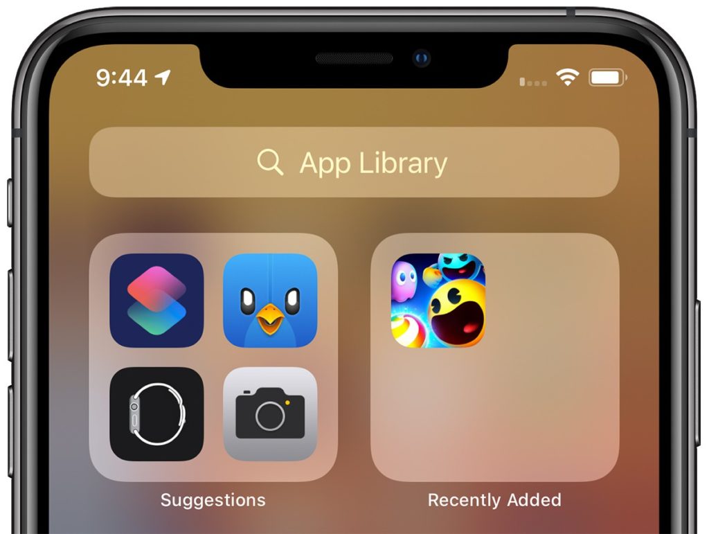 iOS 14, app library suggestions 
