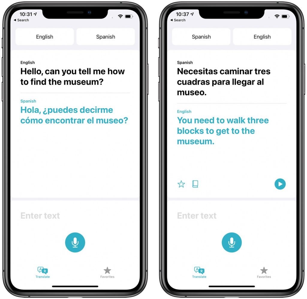 Apple's Translation app 